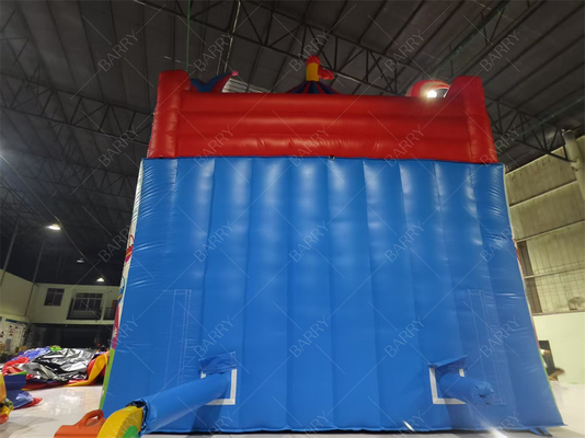 Clown Inflatable Slide 8x4.7x6.5m for Kids Parties Custom PVC