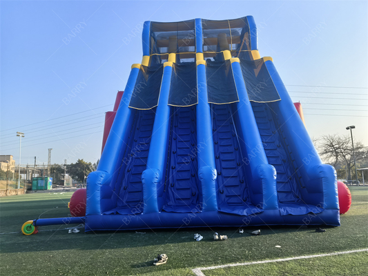 Commercial Grade 65x18x15m Red Custom Adventure Giant Inflatable Water Slide For Adult
