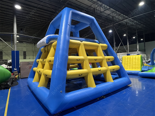 New Design Water Park Inflatable Climbing Tower Floating Water Slide For Aqua Park Inflatable Water Games For Kids And Adults