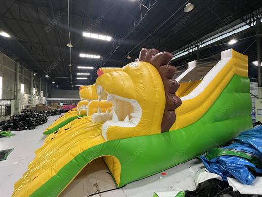 Quality Assurance Lion Inflatable Pool Slides, Inflatable Water Slide For Inground Pools