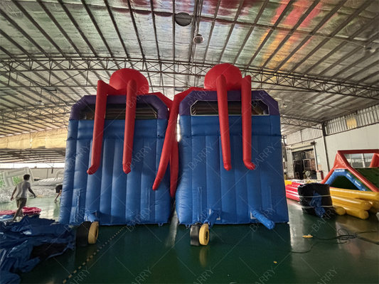 Sea World Theme Octopus  Inflatable Pool Slide，Inflatable Slide For Pool Backyard Water Park