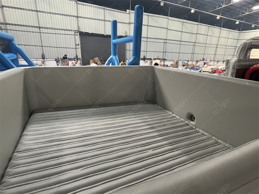 Safety Hot Drop Stitch Fabric New Material Inflatable Custom Made Grey Inflatable Pool Ball Pit For Kids