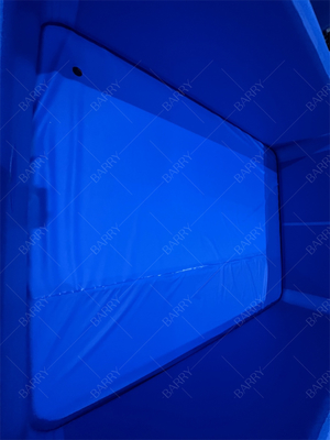 Dark Blue Ice Bath Tub Custom Pvc Drop Stitch Inflatable Pool With Cover For Kids