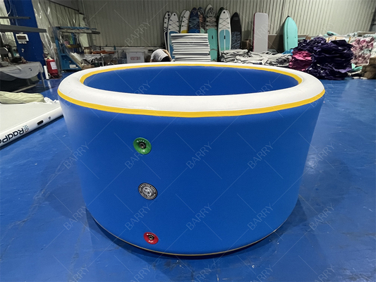Customized Heavy-Duty Outdoor Dwf Drop Stitch Family Round Pool Inflatable Ice Bath Summer Essential Backyard Pool