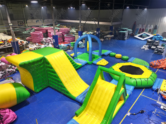 Water Play Equipment Game Custom Commercial Outdoor New Green Inflatable Floating Water Park For Sea