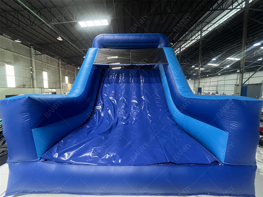 Commercial Blue Modern Bounce House Inflatable Obstacle Course With Slide For Adults Kids