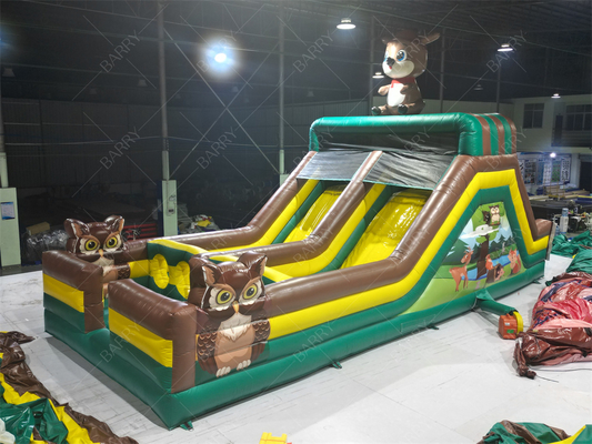Giant Inflatable Jumping Bouncer Slide Obstacle Course Inflatable Game Obstacle Trampoline Park for Kids and Adults