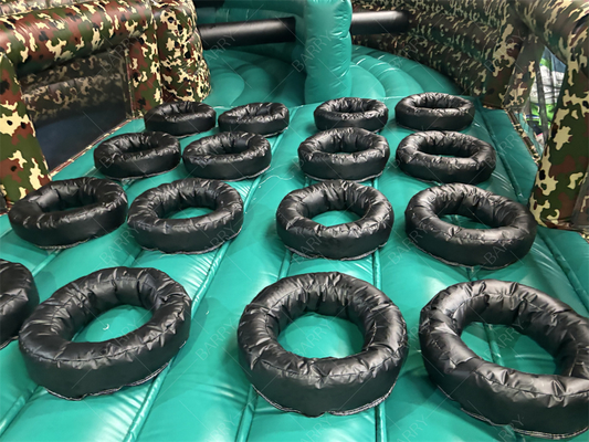 Camouflage Inflatable Game Obstacle Military Camo Color Inflatable Obstacle Army Boot Camp Challenge Obstacle Course