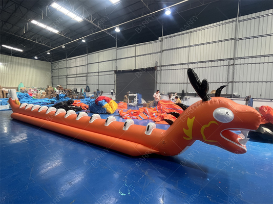 Water Toys Game Sea Dragon Shape Single Tube 12 Persons Inflatable Banana Boat Flying Boat