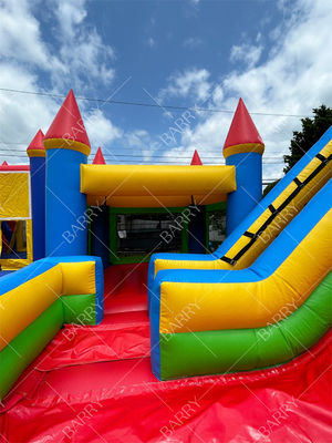 Custom Theme Inflatable PVC Tarpaulin Combo Castle Slide Bouncy Castle for Kids
