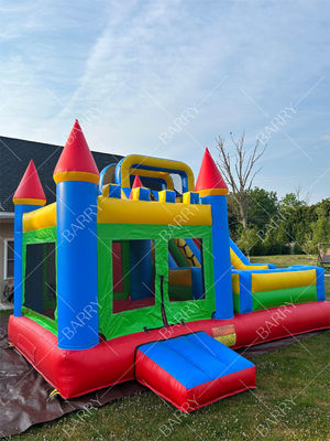 Custom Theme Inflatable PVC Tarpaulin Combo Castle Slide Bouncy Castle for Kids