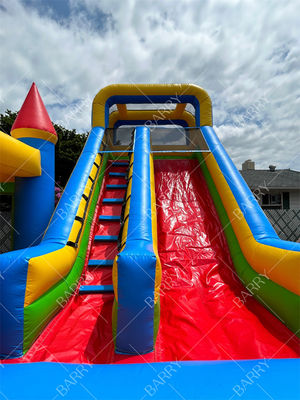 Custom Theme Inflatable PVC Tarpaulin Combo Castle Slide Bouncy Castle for Kids