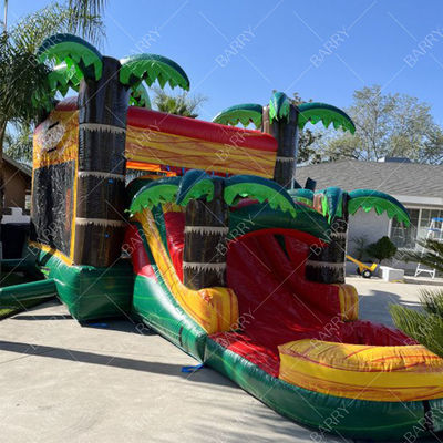 Backyard Bouncy Castle Dinosaur Bounce House Water Slide Pool Inflatable Bouncers for Party