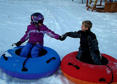 0.55mm PVC Tarpaulin Winter Snow Toboggan Ride , Party Slide Inflatable Toboggan