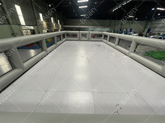 Outdoor Kids Inflatable Soccer Court Football Pitch Arena Airtight Blow Up Football Field For Sale