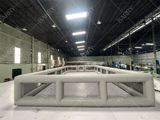 Outdoor Kids Inflatable Soccer Court Football Pitch Arena Airtight Blow Up Football Field For Sale