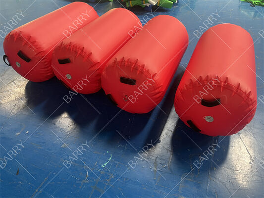 Wholesale Gymnastics Inflatable Air Barrel Roller Air Spot Balance Cylinder With Pump Set