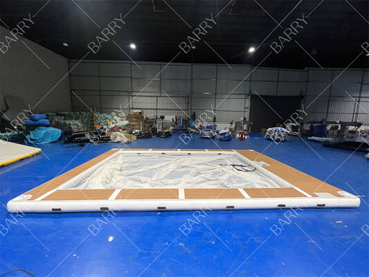 Summer Drop Stitch Tube Inflatable Jellyfish Yacht Pool Inflatable Sea Swimming Pool With Net