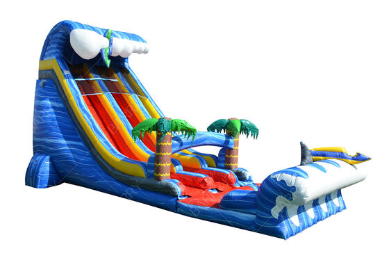 Commercial Grade Large Outdoor Backyard 24ft SHARK SIGHTED DUAL LANE Slide For Kids And Adults