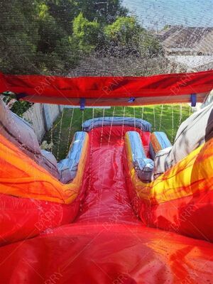 Crazy Volcano Theme Inflatable Slide with Pool, Inflatable Water Slide for Adult