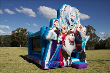 Indoor Or Outdoor Inflatable Bouncer , Frozen Team Kids Jumping Castle With PVC Tarpaulin