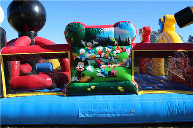 Durable Outdoor Inflatable Bouncer Mickey Mouse Bounce House For Amusement Park