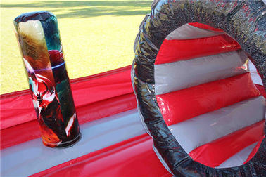 Waterproof 0.55mm PVC Inflatable Iron Man Jumping Castle 5 x 4 x 5m Customized
