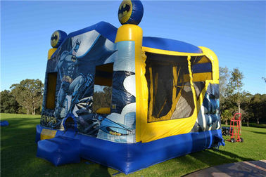 Tarpaulin Sewing Batman C4 Combo Inflatable Jumping Castle For Backyard Commercial