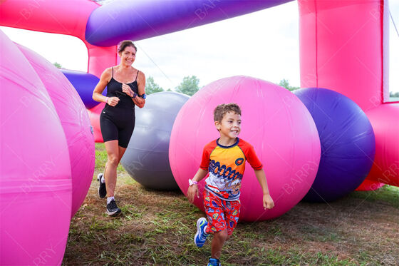 NL Large Inflatable Obstacle Course Inflatable 5K Obstacles Running Race