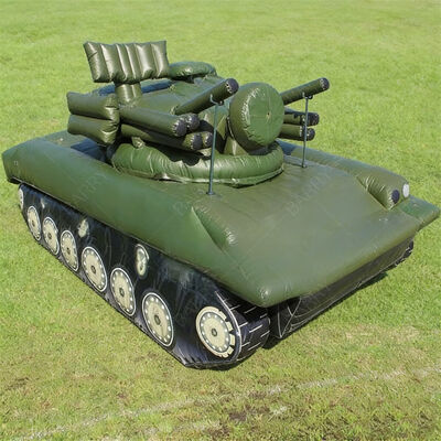 8.8m Inflatable Military Tank Model Outdoor Event Decor Tactical Decoy Light Tank