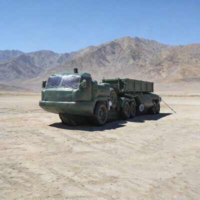 Wind Resistance Performance Custom Inflatable Air Defense Missile Vehicle Decoy