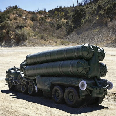 Wind Resistance Performance Custom Inflatable Air Defense Missile Vehicle Decoy