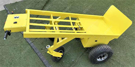 Electric Powered 4-Wheel Heavy Duty Hand Truck Dolly with Winch for Lifting Inflatable Bounce Houses