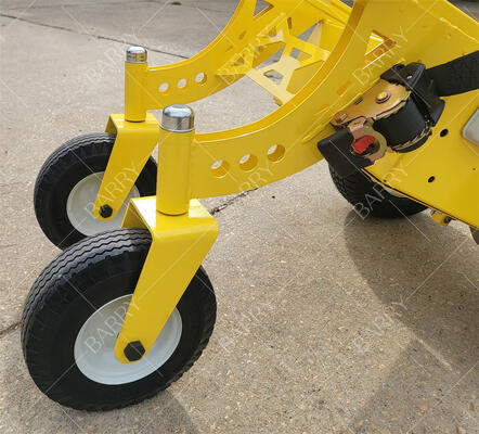 Electric Powered 4-Wheel Heavy Duty Hand Truck Dolly with Winch for Lifting Inflatable Bounce Houses