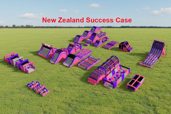 Outdoor Team Building Games Inflatable Obstacle Course 5k With Plato PVC
