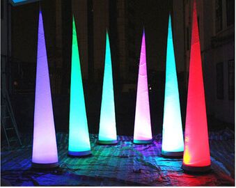 Sex Tube 8 Led Lighing Inflatable Column Changing Color For Diaplay