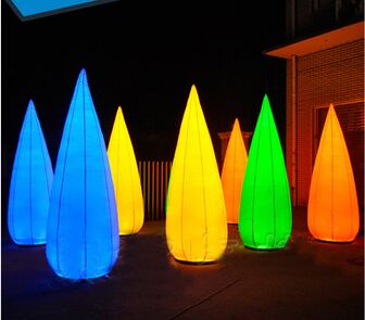 Sex Tube 8 Led Lighing Inflatable Column Changing Color For Diaplay