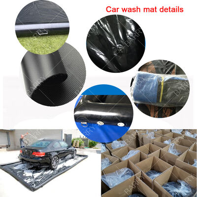 Environmentally Friendly Mobile Wash Floor Mat Inflatable Car Wash Mat , Inflatable Water Collector