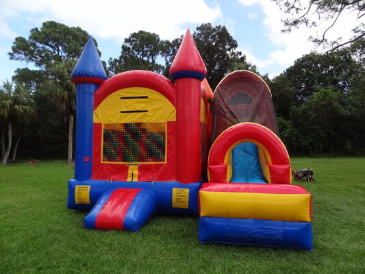 Plato PVC  Inflatable Bouncer For Kids Fun / Jumping Castle Bounce House