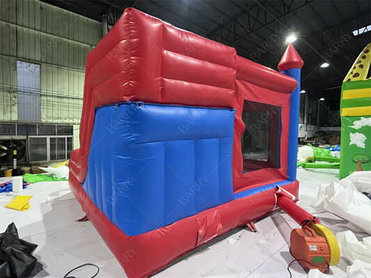Red Commercial PVC Jumping Bouncer Bouncy Castle Bounce House With Slide