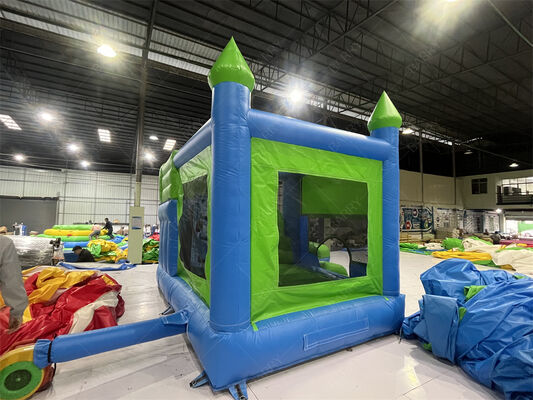 Green Jumping Castle Customizable Castle Inflatable Bounce & Slide Combo