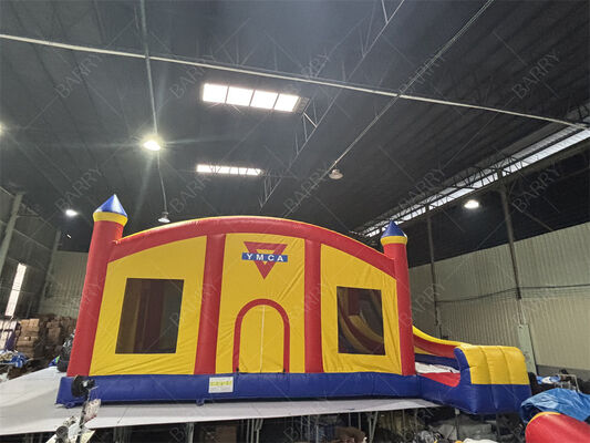 Branded Commercial Inflatable Bounce House With Slide