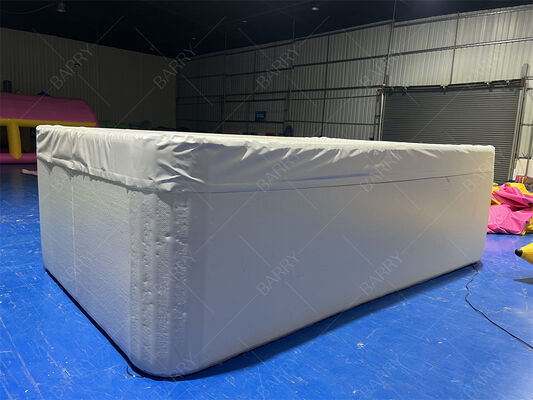 Rectangular Drop Stitch DWF Fabric Inflatable Kids Pool with Cover