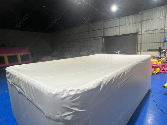 Rectangular Drop Stitch DWF Fabric Inflatable Kids Pool with Cover