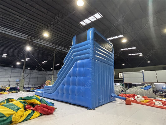 Commercial Blue Wave Kids Backyard PVC Inflatable Slide With Pool For Home Use