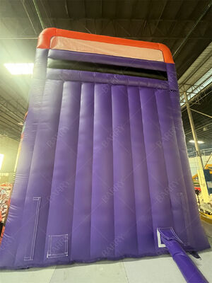 Commercial Grade Double Lane Inflatable Slide With Pool, Trendy Neon/TikTok Themed Dry/Wet Slide For Party Rentals & Events Kids Play System