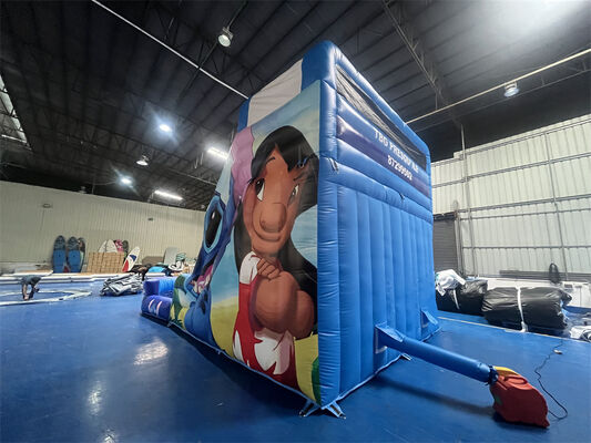 Lilo & Stitch Themed Triple Lane Inflatable Slide | Commercial Grade Kids Water Slide