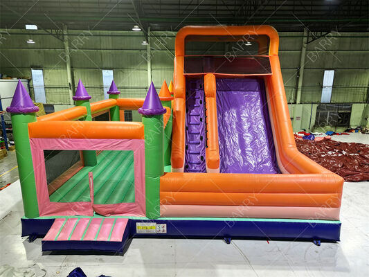 Colorful Princess Castle Inflatable Bounce House with Slide – Commercial-Grade Kids’ Party Jumper