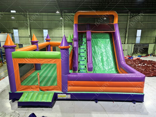 Colorful Princess Castle Inflatable Bounce House with Slide – Commercial-Grade Kids’ Party Jumper