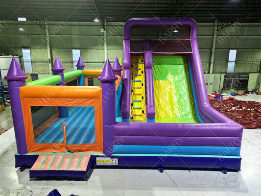 Colorful Princess Castle Inflatable Bounce House with Slide – Commercial-Grade Kids’ Party Jumper